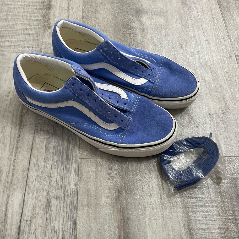 Vans Old Skool Shoe Blue Unisex Mens 6.5 Women’s 8